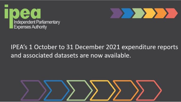 Release of the October to December 2021 expenditure reports