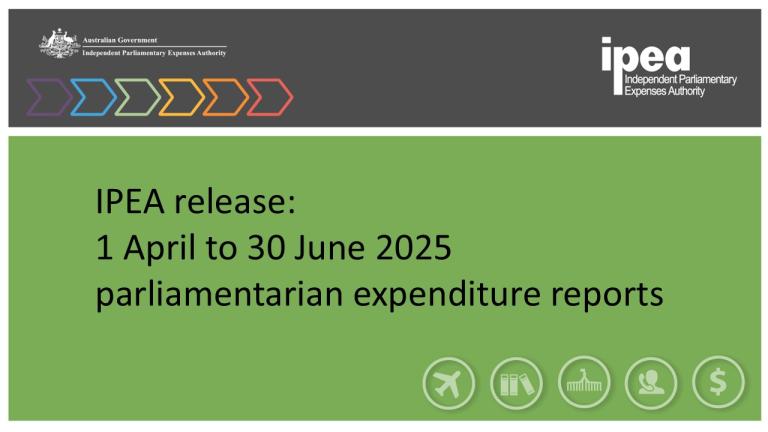 1 April to 20 June 2025 parliamentarian expenditure reports